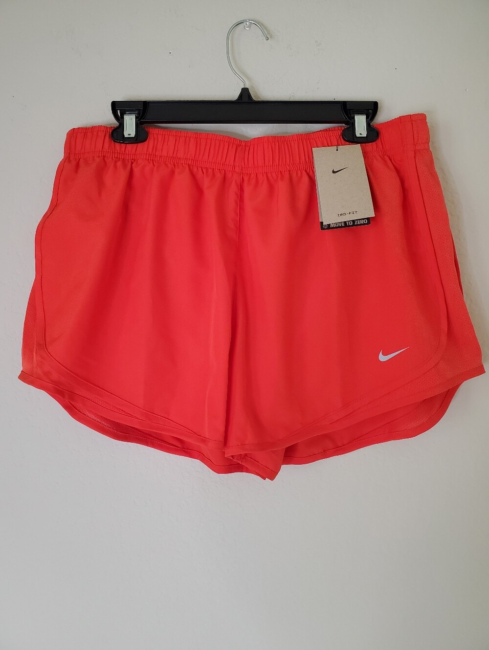 Nike Women's Coral-Red Athletic Running Shorts
